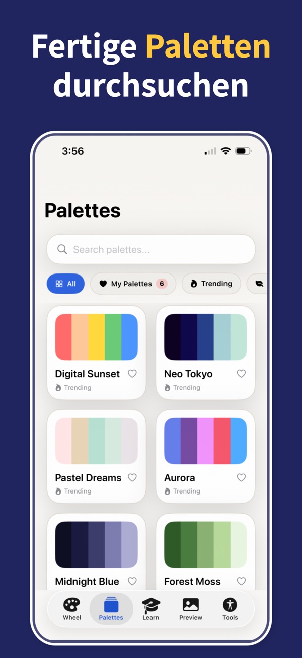 Color Wheel & Palettes gradient screenshot