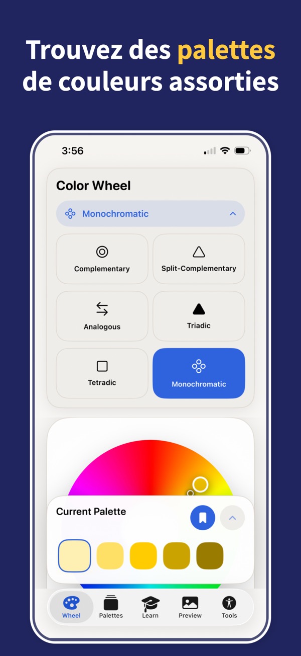 Color Wheel & Palettes palette screenshot