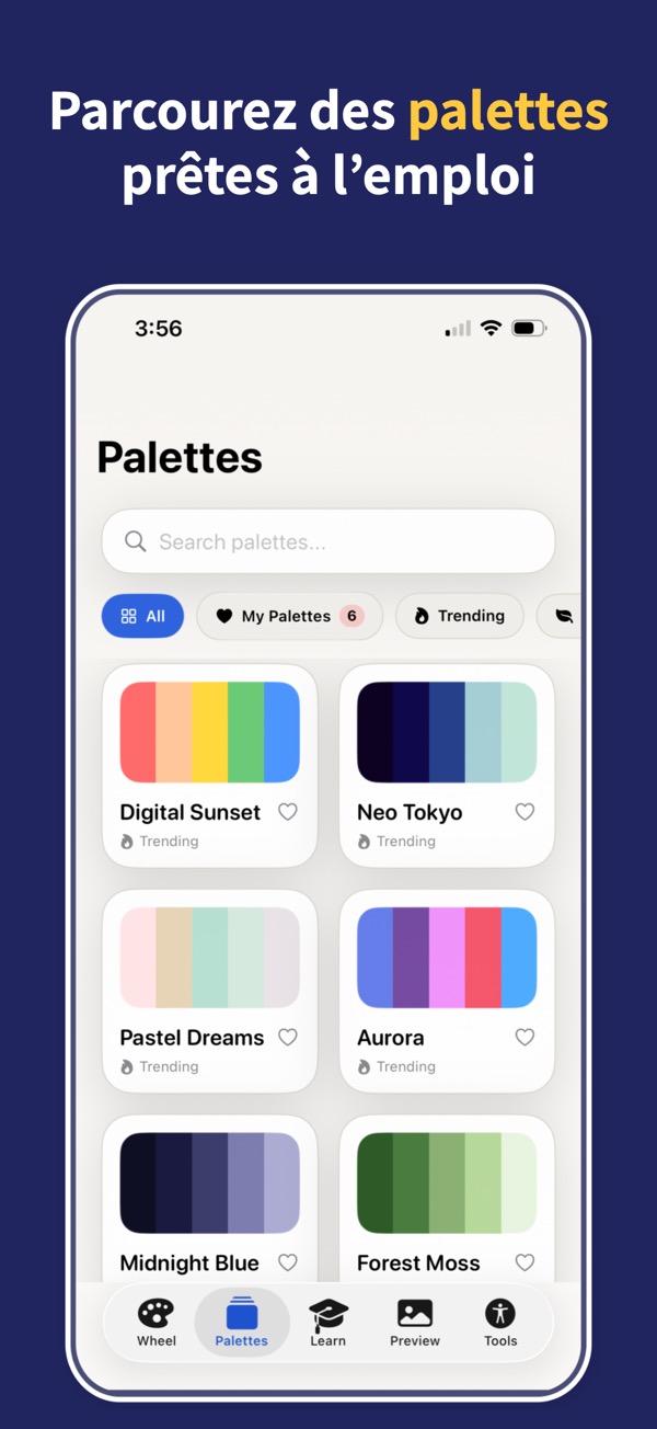 Color Wheel & Palettes gradient screenshot