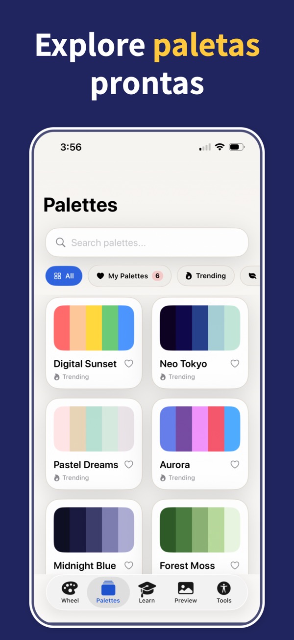 Color Wheel & Palettes gradient screenshot