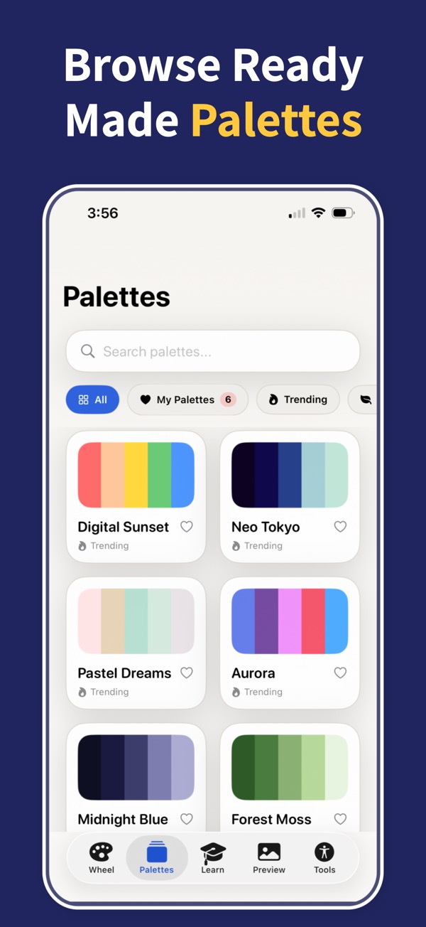 Color Wheel & Palettes gradient screenshot