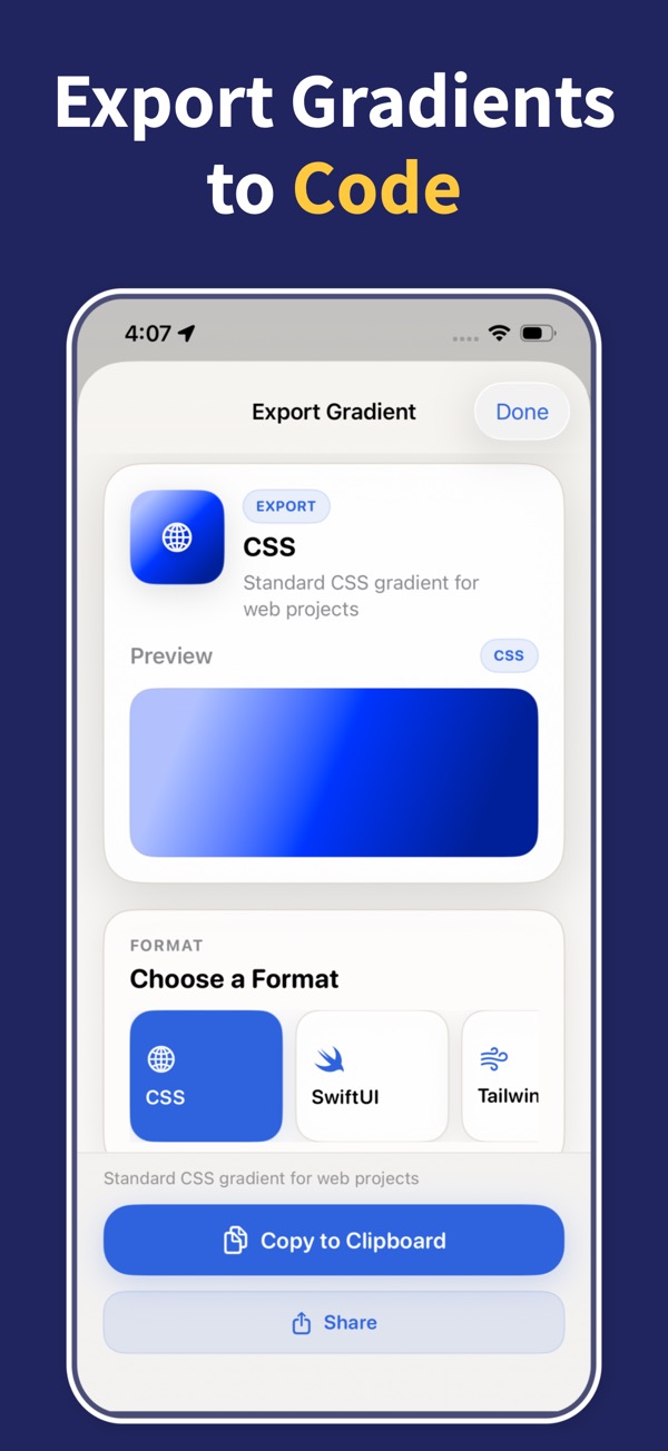 Color Wheel & Palettes export screenshot